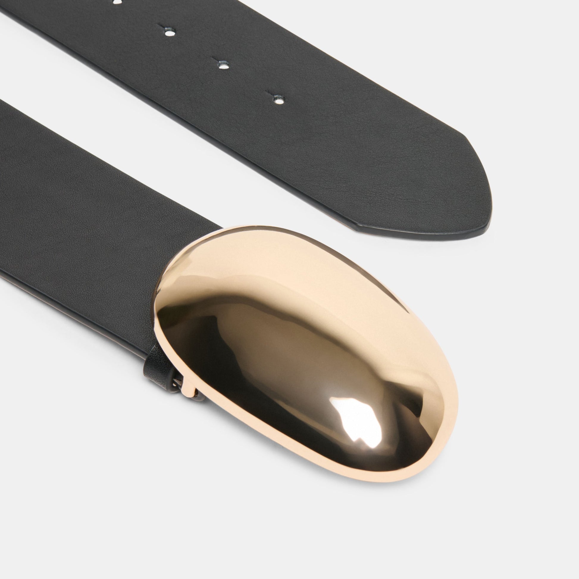 Dolce Vita Bubble Black Gold Buckle Belt