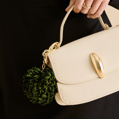 Dolce Vita Pom Pom Dk Green Bag Charm