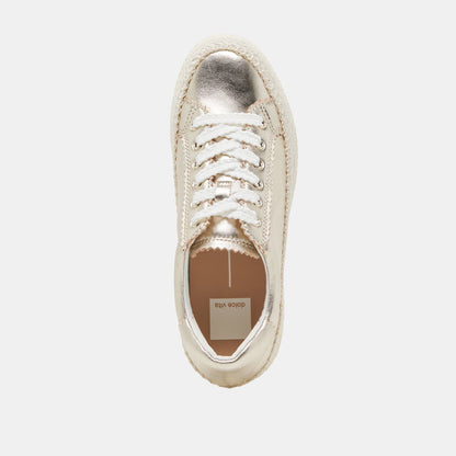 Dolce Vita LENNIX SNEAKERS LIGHT GOLD METALLIC LEATHER