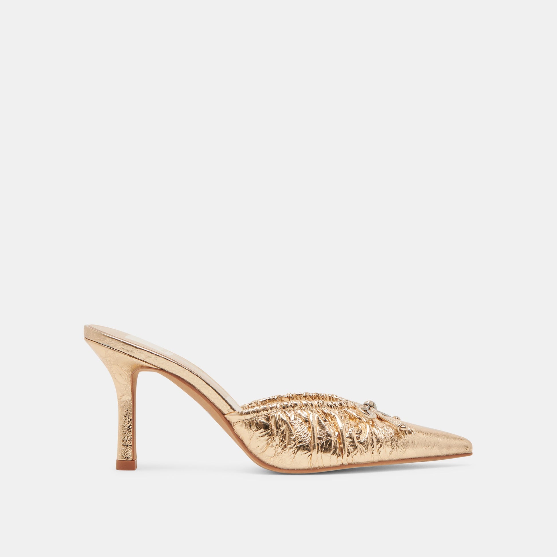 Dolce Vita KAIRI HEELS GOLD DISTRESSED LEATHER