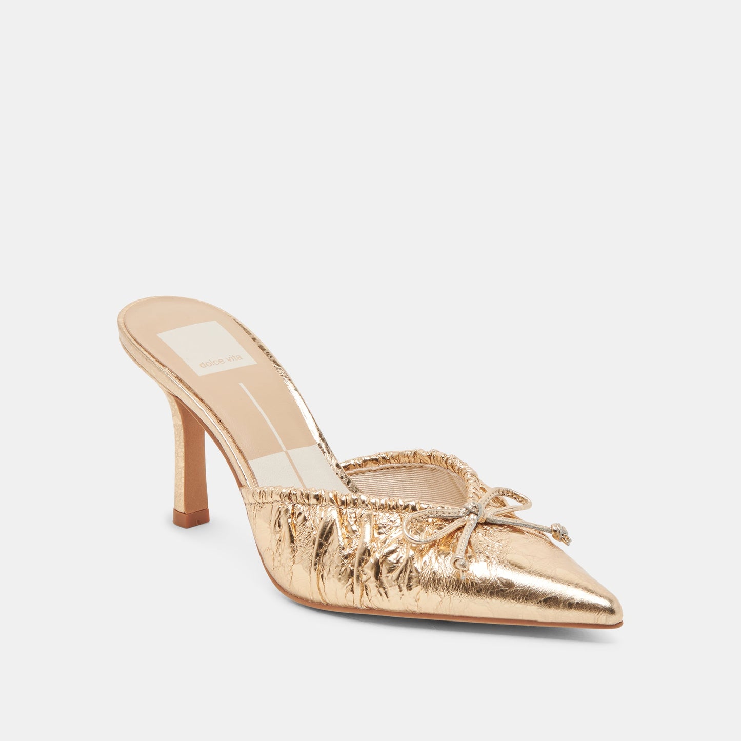 Dolce Vita KAIRI HEELS GOLD DISTRESSED LEATHER