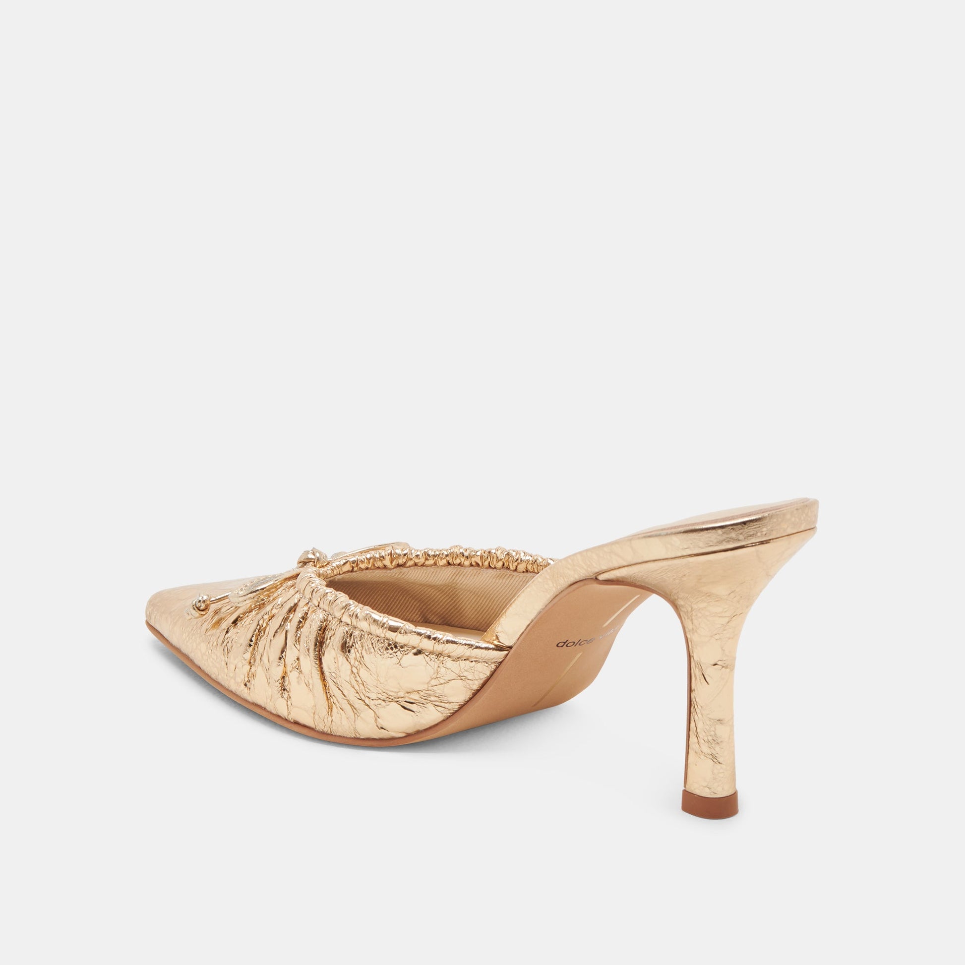 Dolce Vita KAIRI HEELS GOLD DISTRESSED LEATHER