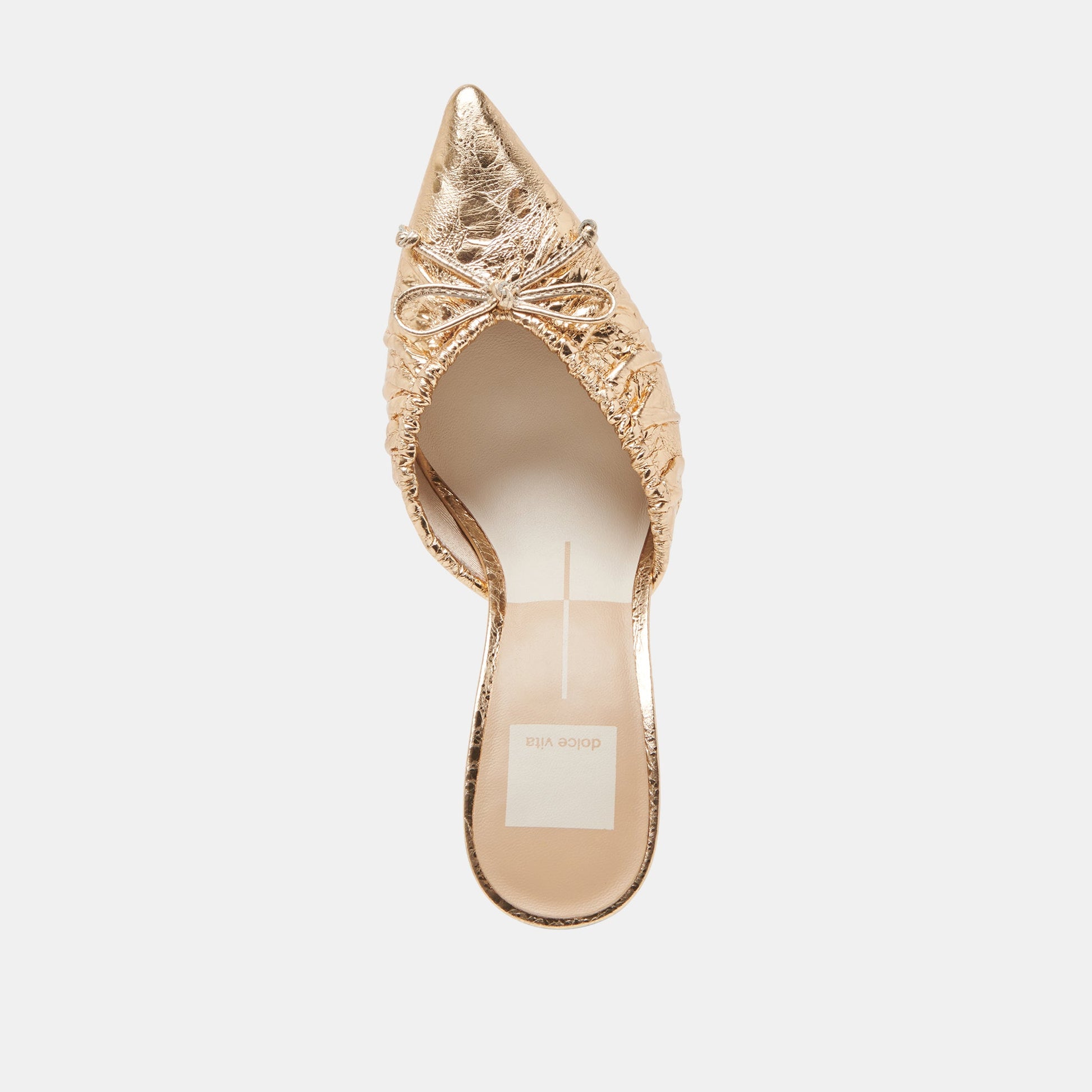 Dolce Vita KAIRI HEELS GOLD DISTRESSED LEATHER