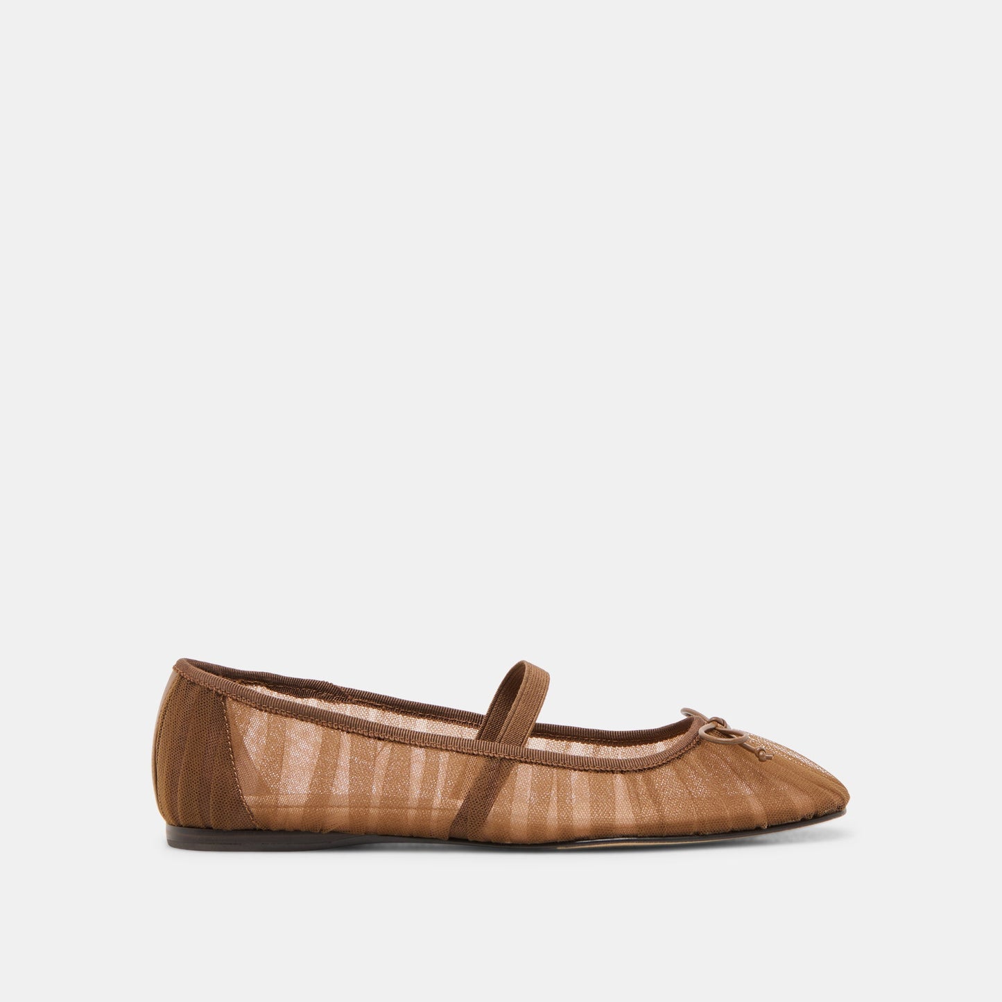 Dolce Vita Raeven Mid Brown Tulle Ballet Flats