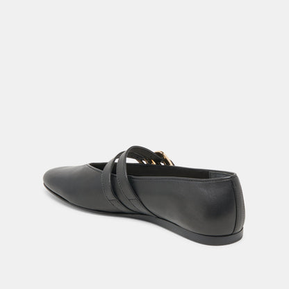 Dolce Vita BAYLEE BALLET FLATS BLACK LEATHER