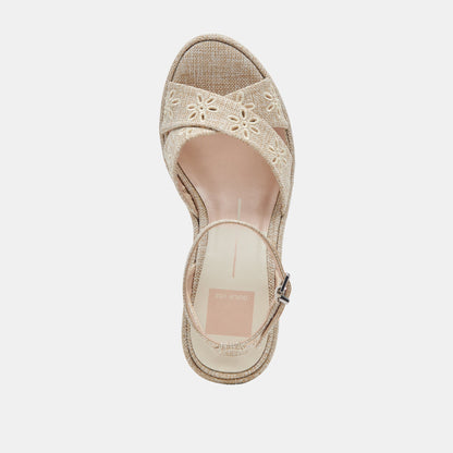 Dolce Vita LAISHA HEELS ALMOND FLORAL EYELET